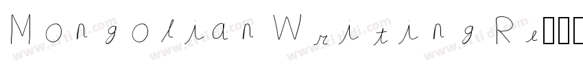 Mongolian Writing Re字体转换